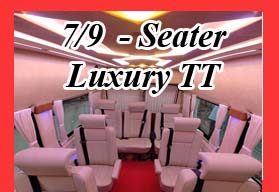 Luxury tempo traveller 9 seater